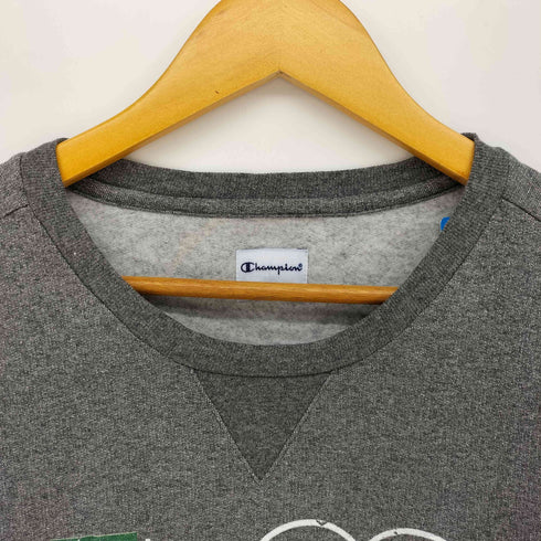 チャンピオン Champion カレッジロゴプリント 前Vガゼット クルーネックスウェット メンズ import:XXL