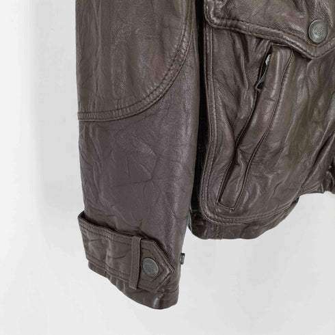 ザラ ZARA ZARA YOUNG 90s ゴートレザージャケット メンズ JPN:L