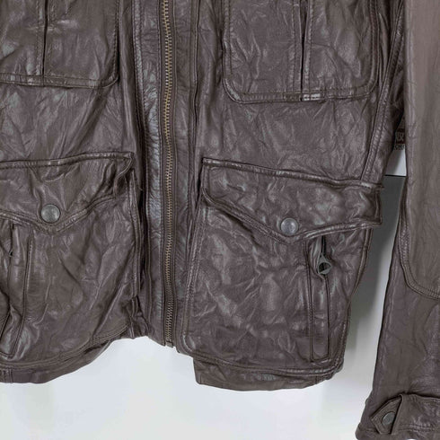 ザラ ZARA ZARA YOUNG 90s ゴートレザージャケット メンズ JPN:L