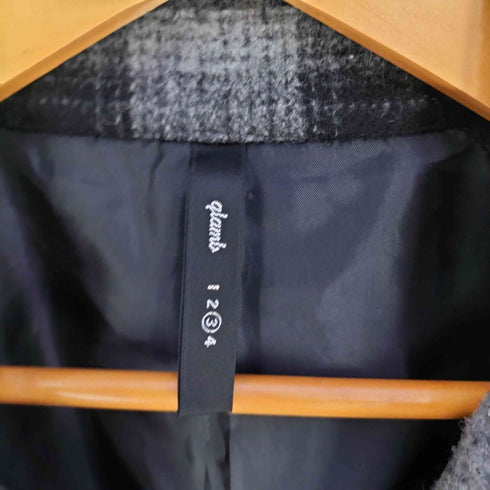 グラム glamb チェック柄 ウールナイロン トレンチコート メンズ JPN:3