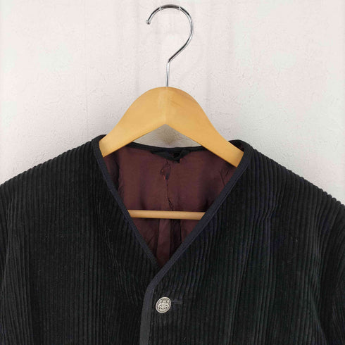 SCHUTTERSVELD ノーカラーコーデュロイジャケット メンズ