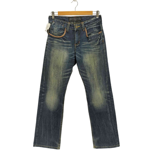 REDPEPPER ポケット刺繍ストレートデニム Y2K グランジ メンズ W29