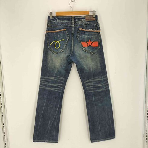 REDPEPPER ポケット刺繍ストレートデニム Y2K グランジ メンズ W29