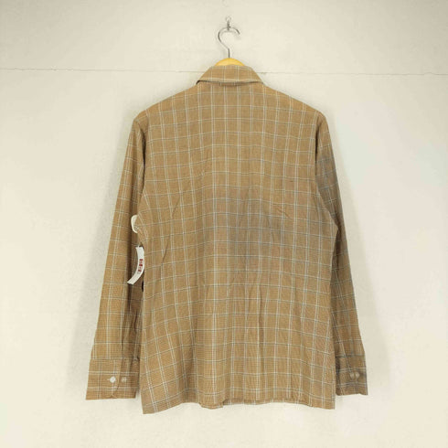ヴァンヒューゼン VAN HEUSEN 70s 襟芯 チェックシャツ メンズ M