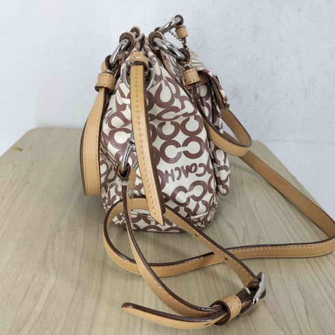 コーチ COACH オプアート コーテッドキャンバス スモールリアトート レディース