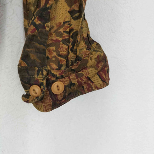 CLUBMONACO 総柄フラップポケットレーヨンシャツ メンズ L