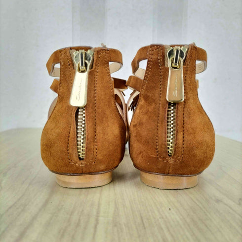 サントーニ santoni フリンジ スウェード サンダル レディース EUR:36