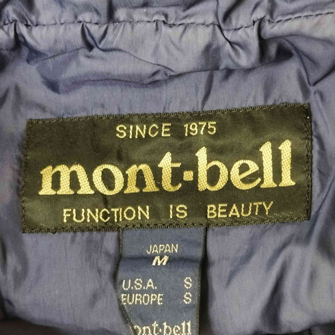 モンベル mont bell 90s ロゴ刺繍 中綿ベスト メンズ JPN:S