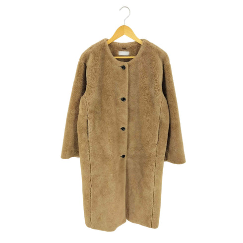 オードリーアンドジョンワッド Audrey and John Wad ウールミックスノーカラーファーコー レディース JPN:M