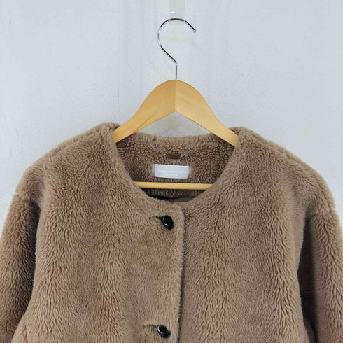 オードリーアンドジョンワッド Audrey and John Wad ウールミックスノーカラーファーコー レディース JPN:M