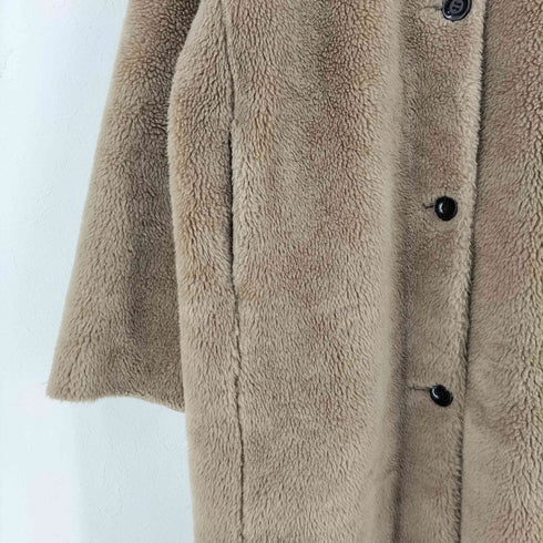 オードリーアンドジョンワッド Audrey and John Wad ウールミックスノーカラーファーコー レディース JPN:M