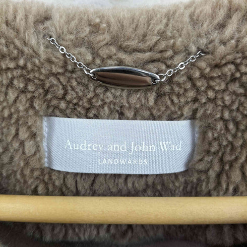 オードリーアンドジョンワッド Audrey and John Wad ウールミックスノーカラーファーコー レディース JPN:M