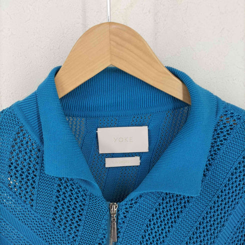 ヨーク YOKE 24SS COTTON MESH STRIPE ZIP-UP CARDIGAN メンズ 3