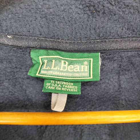 エルエルビーン L.L.Bean 80-90s 裾ロゴ刺繍フリースベスト メンズ XL