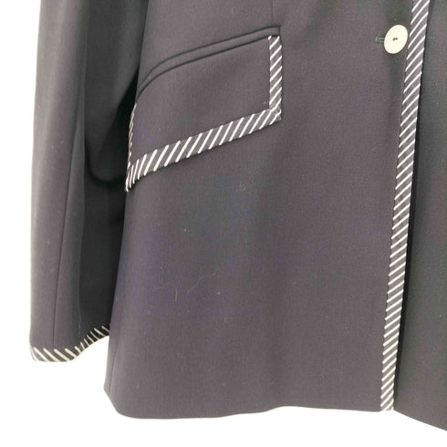 エスカーダ ESCADA ストライプ テープ 4B ロングテーラードジャケット レディース JPN:38
