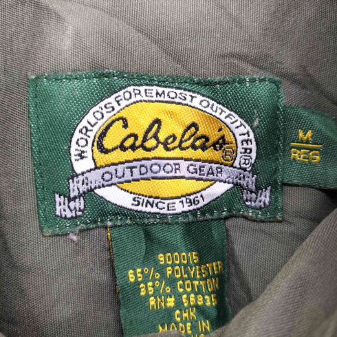 カベラス Cabelas 90s サファリシャツ メンズ M