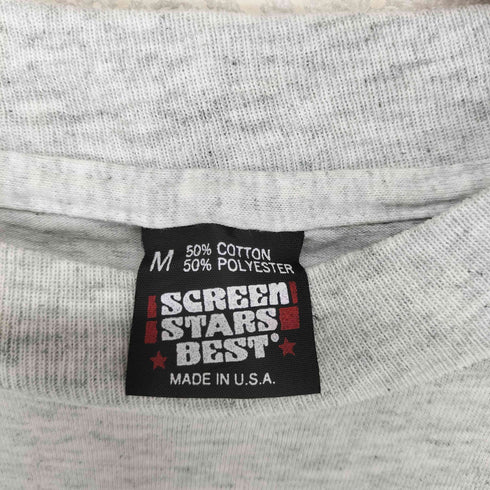 スクリーンスターズ SCREEN STARS 90s USA製 袖裾シングル FLYBOYS クルーネックTシャツ メンズ M