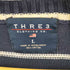 THRE3 90S ロゴ刺繍 ボーダー Vネックセーター メンズ import:L