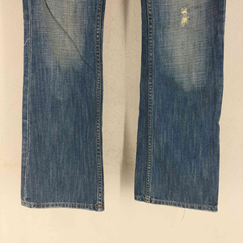 ディーゼル DIESEL Y2K RAME イタリア製 ダメージ加工 ブーツカット デニムパンツ レディース US:26-27