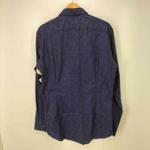 エトロ ETRO 蝶 バラ 総柄 長袖シャツ メンズ