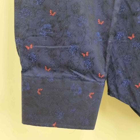 エトロ ETRO 蝶 バラ 総柄 長袖シャツ メンズ