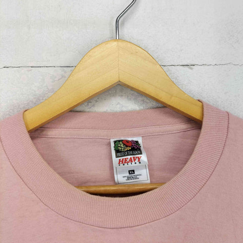 フルーツオブザルーム FRUIT OF THE LOOM 90S USA製 HEAVY COTTON 袖裾シングル 両面プリント S/S Tシャツ メンズ XL
