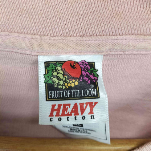 フルーツオブザルーム FRUIT OF THE LOOM 90S USA製 HEAVY COTTON 袖裾シングル 両面プリント S/S Tシャツ メンズ XL