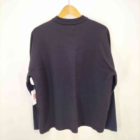 ラッピンノット WRAPINKNOT スリーブ切り替え クルーネックニット メンズ JPN:3