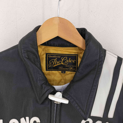キャリー CALEE レザーシングルライダースジャケット メンズ import:L