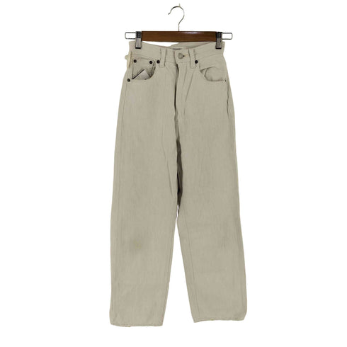 マウジー moussy HW CRASH LOOSE STRAIGHT ハイウエスト ダメージ デニム パンツ レディース US:23