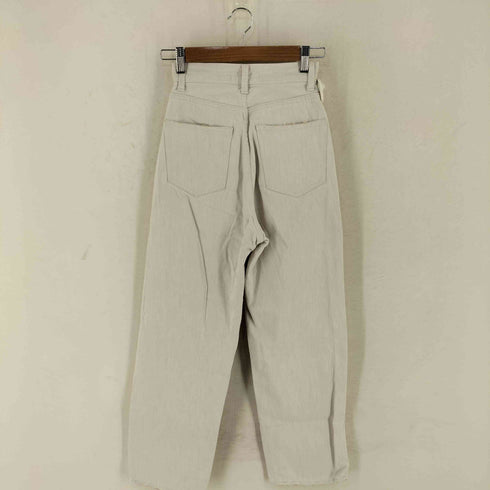 マウジー moussy HW CRASH LOOSE STRAIGHT ハイウエスト ダメージ デニム パンツ レディース US:23