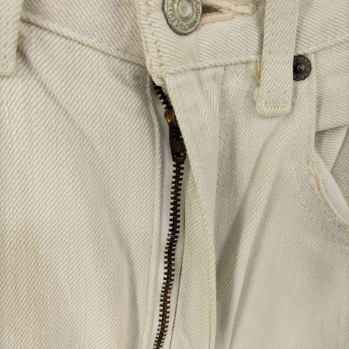 マウジー moussy HW CRASH LOOSE STRAIGHT ハイウエスト ダメージ デニム パンツ レディース US:23