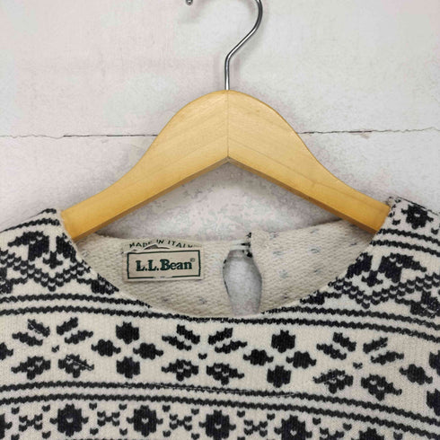 エルエルビーン L.L.Bean MADE IN ITALY 総柄ニット レディース