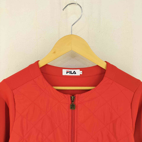 フィラ FILA キルティング ジップアップ ライト アウター レディース JPN:M