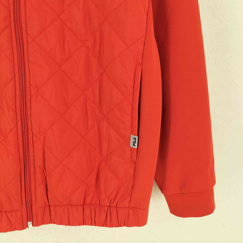 フィラ FILA キルティング ジップアップ ライト アウター レディース JPN:M