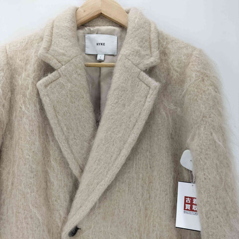 ハイク HYKE 22AW MOHAIR DOUBLE-BREASTED COAT ウールモヘヤ ダブルチェスター コート レディース JPN:1
