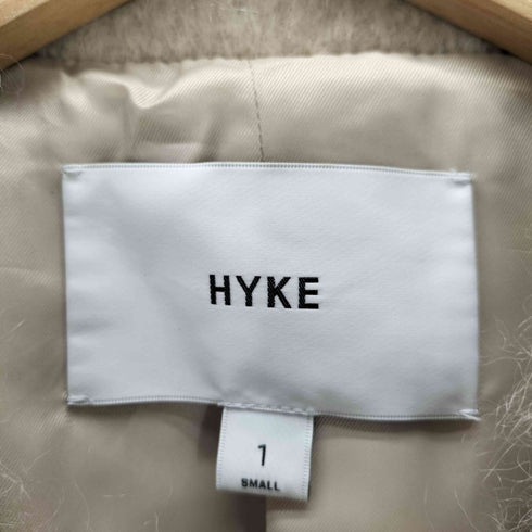 ハイク HYKE 22AW MOHAIR DOUBLE-BREASTED COAT ウールモヘヤ ダブルチェスター コート レディース JPN:1