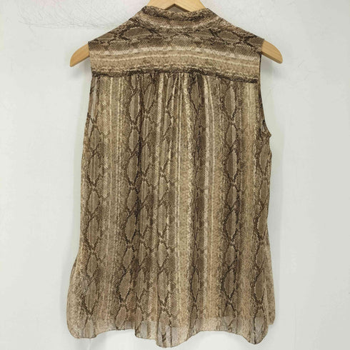 アダムエロペ Adam et Rope サテン楊柳アニマルブラウス レディース FREE