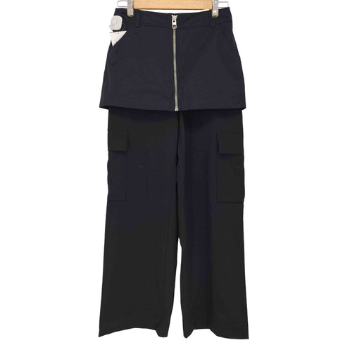 ザラ ZARA レイヤードパンツ ジッパーパンツ レディース XS