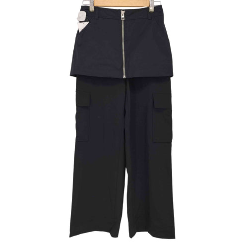 ザラ ZARA レイヤードパンツ ジッパーパンツ レディース XS