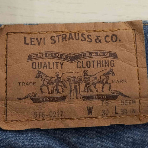 リーバイス Levis 90S フィリピン製 516-0217 ジップフライデニム メンズ W30/L34