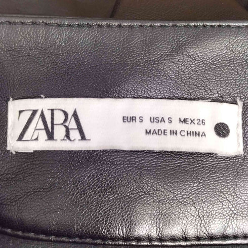 ザラ ZARA フェイクレザースカート レディース S