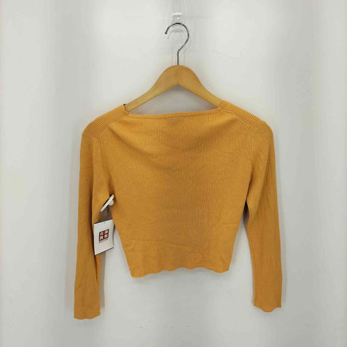 トッカ TOCCA V NECK SILK RIB Vネック シルク リブ カーディガン レディース M