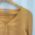 トッカ TOCCA V NECK SILK RIB Vネック シルク リブ カーディガン レディース M