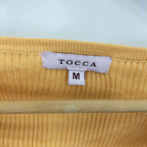 トッカ TOCCA V NECK SILK RIB Vネック シルク リブ カーディガン レディース M