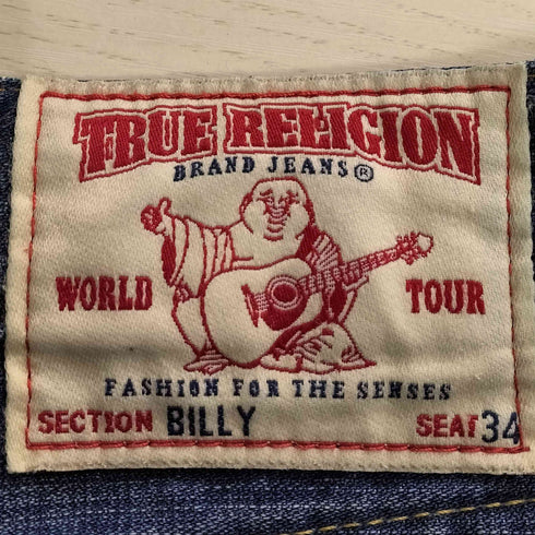 トゥルーレリジョン TRUE RELIGION USA製 BILLY ジップフライデニム SEAT34 メンズ 30inch