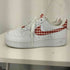 ナイキ NIKE AIR FORCE 1 07 ESS TREND エアフォース1 07 ミスティックレッド ギンガム レディース JPN:23