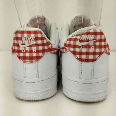ナイキ NIKE AIR FORCE 1 07 ESS TREND エアフォース1 07 ミスティックレッド ギンガム レディース JPN:23