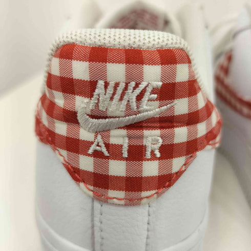 ナイキ NIKE AIR FORCE 1 07 ESS TREND エアフォース1 07 ミスティックレッド ギンガム レディース JPN:23