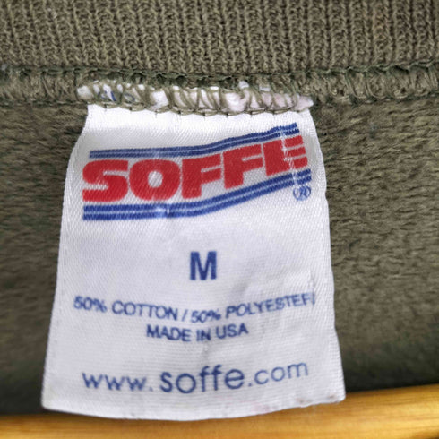 ソフィー SOFFE MADE IN USA ロゴプリント クルーネックスウェット メンズ JPN:M